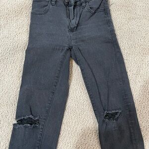 Black Distressed Jeans